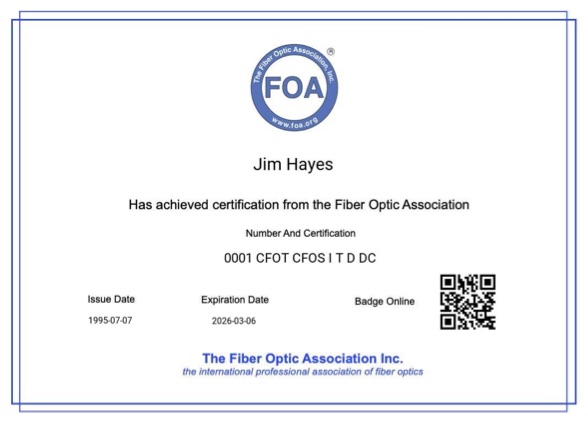 Understanding The Fiber Optic Association Certifications Online Credentials
